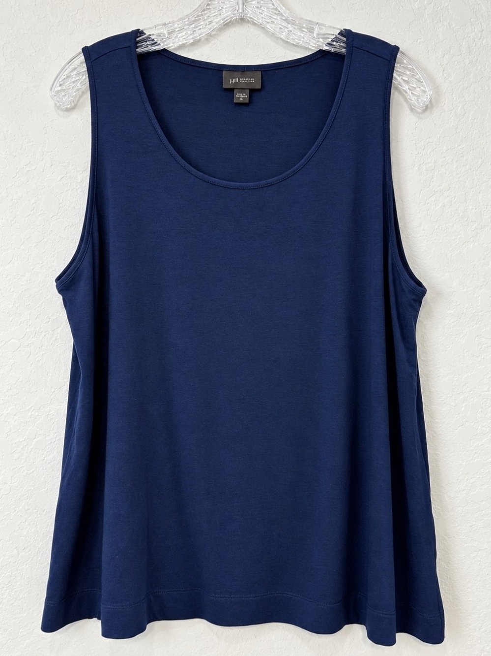 J.Jill Wearever Collection Navy Sleeveless Tank Top – Size XL